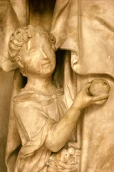 St. Anne and Her Daughter the Virgin Mary (detail of Mary)